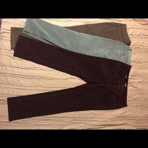 3 Bundle Lot Loft Jeans Cords Slacks 27 / 4 Soft